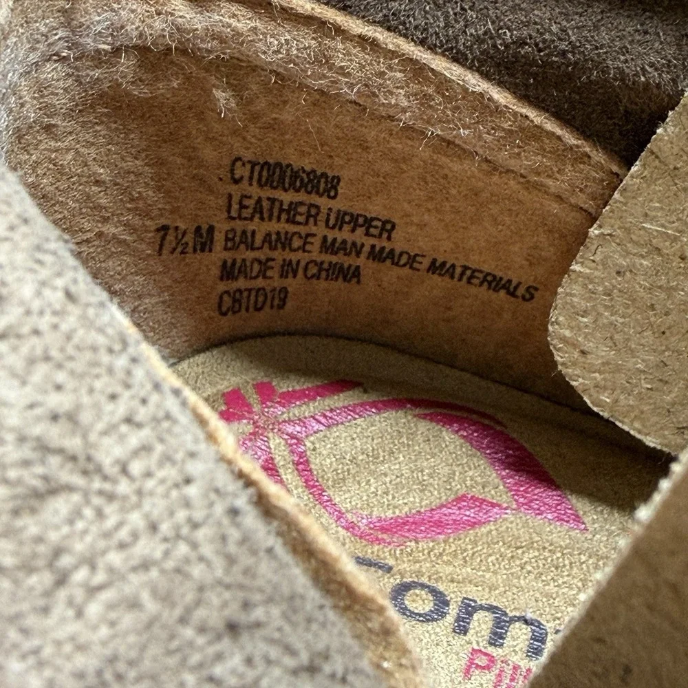 Comfortiva Cordia Women 7.5M Cemento Grey Leather Cap Toe Ankle Boots CT0006808
